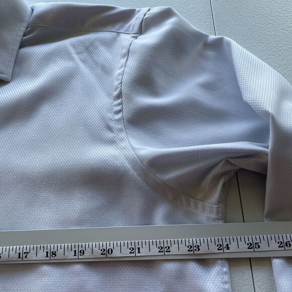 Proper Shirtings Contemporary Fit Button Up Dress Shirt Mens 17 36-35 Light Gray - Picture 8 of 12